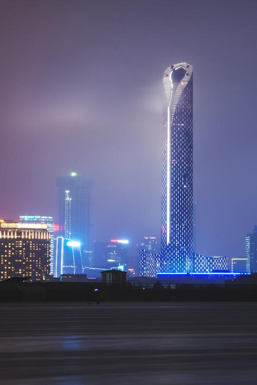 100周年苏州金鸡湖夜景