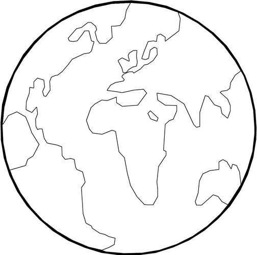 地球简笔画的画法地球简笔画画法步骤每天学一幅简笔画--彩色地球简笔