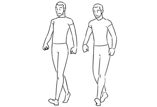 男人和女人走路姿势有什么不同动漫人物运动姿势怎么画