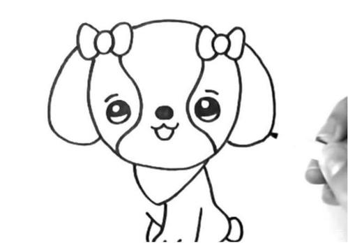 儿童简笔画教程-可爱的小狗,孩子们的小伙伴
