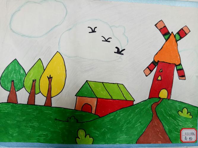 勐海县一小三年级(2)班绘画作品展