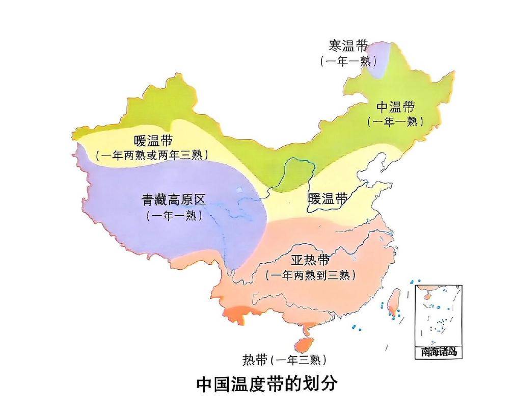 中国温度带干湿地区的划分和气候类型分布 [微笑][微笑]