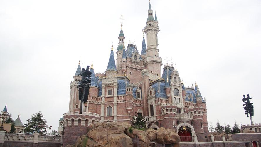 迪士尼,梦幻,建筑,电脑壁纸,壁纸上海迪士尼城堡建筑风景