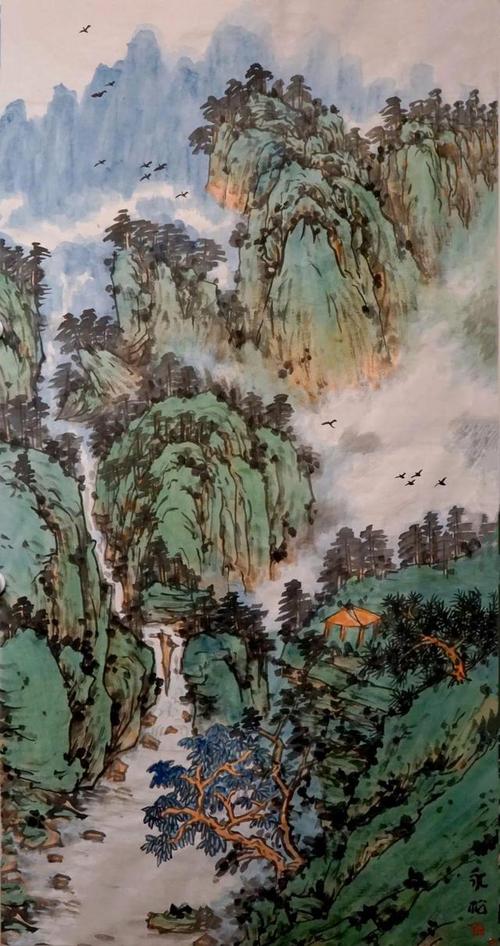艺术观察:曾永松青绿山水画作品推荐与收藏