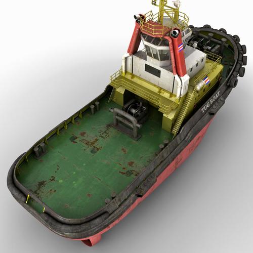 拖船23d模型
