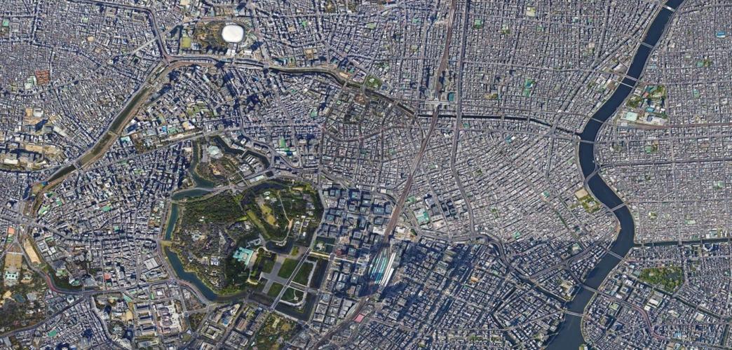 从卫星地图对比中日城市规划差距!解密东京密度远超国内却不堵车