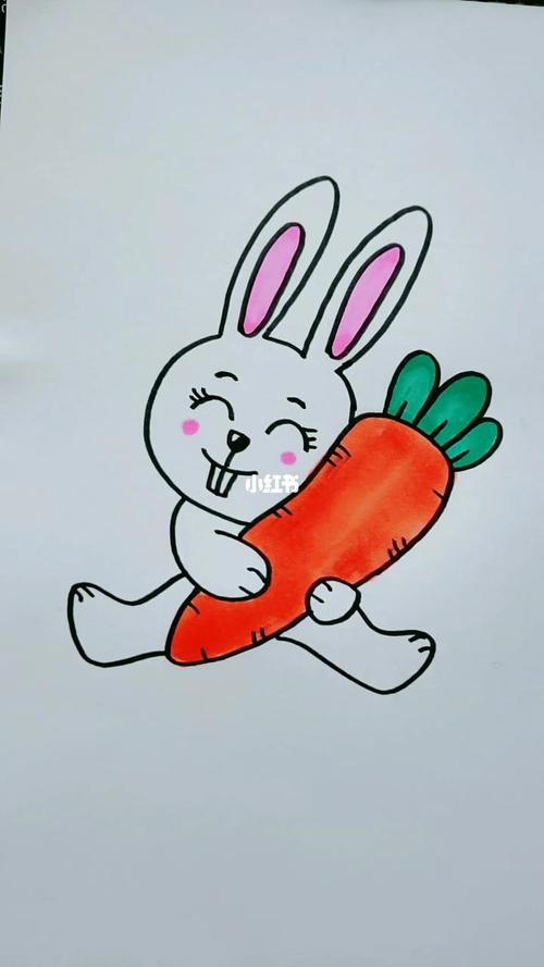 兔子简笔画野兔简笔画