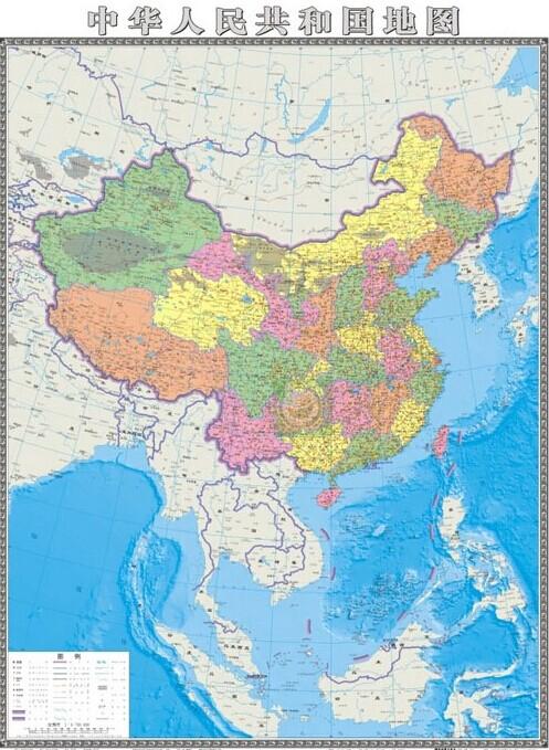 中国地图竖版