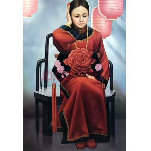 杜晓枫 《美丽的新娘子》 布面油画