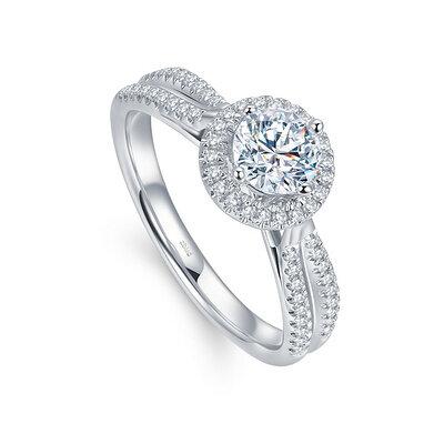 钻戒钻石戒指求婚订婚结婚戒指女戒单钻价格14640元图片款式大全多少