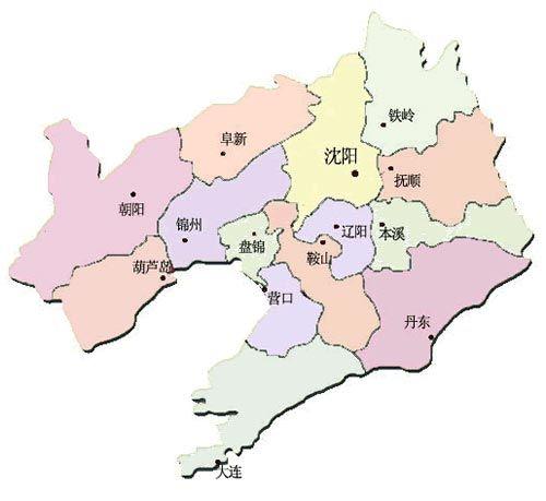 辽宁省区划图