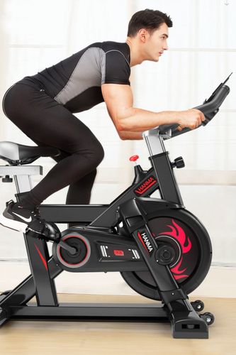 汗马动感单车跑步锻炼健身车家用脚踏室内运动自行车减肥健身器材