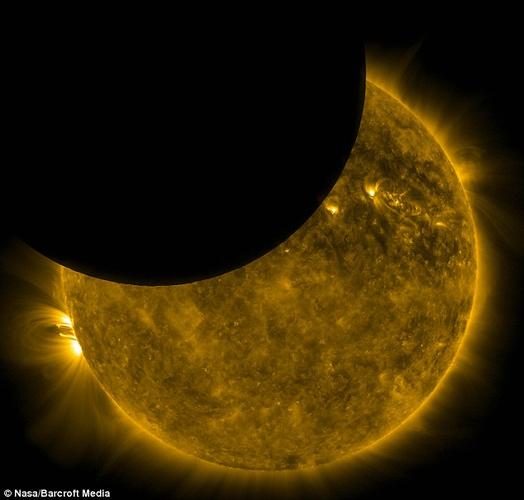 不可思议 nasa拍下的太空日食