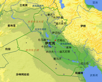 资料:伊拉克地形图