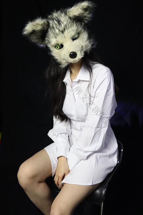 京选品质阴阳师万圣节日式狐狸面具熊猫和风狐狸面具妖狐半脸女日式