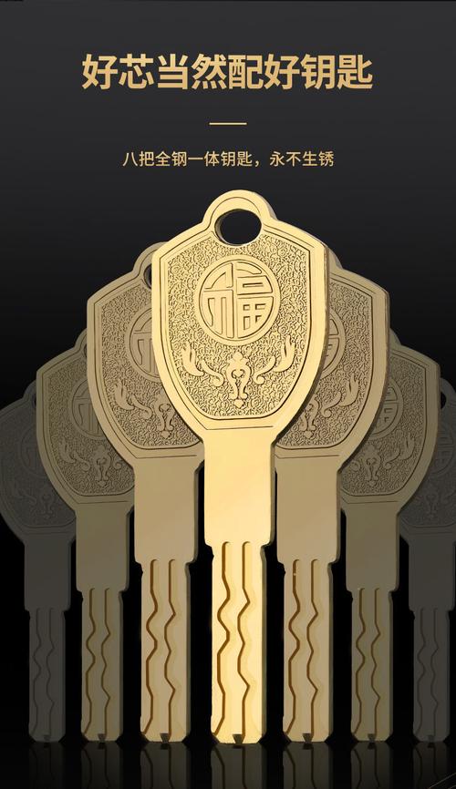 铜防盗门通用型超c级进户门锁芯不锈钢钥匙一体家用ab叶片锁芯简易