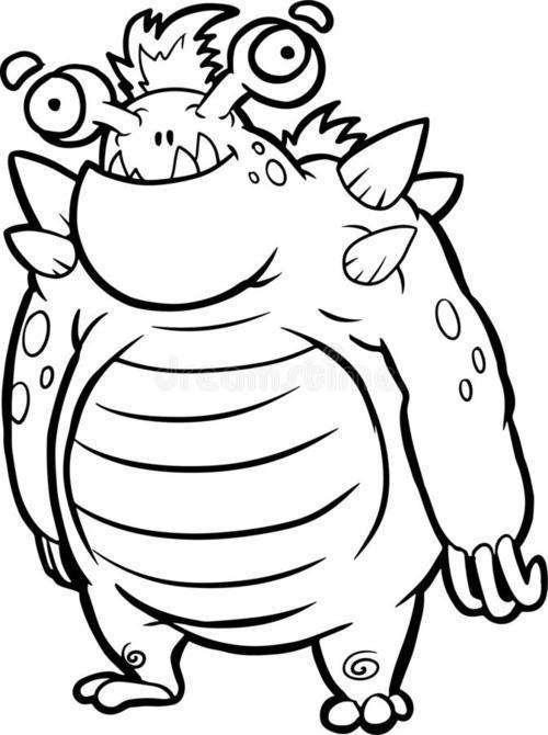 简笔画】教你画卡通怪兽——简笔画爱吃糖的小怪兽,大眼怪|儿童绘画节
