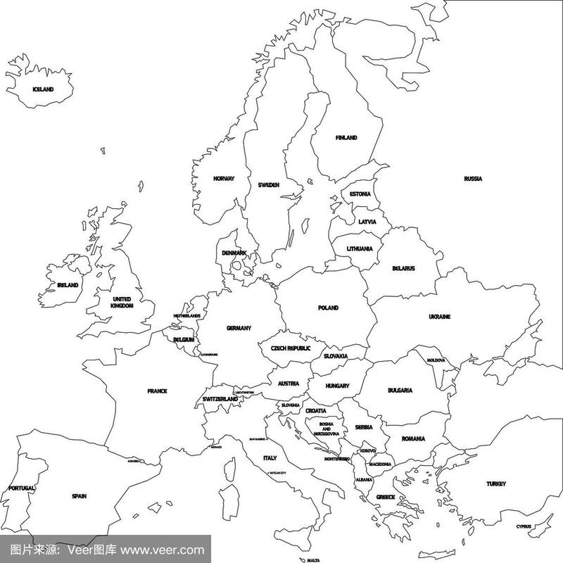 欧洲地图概要