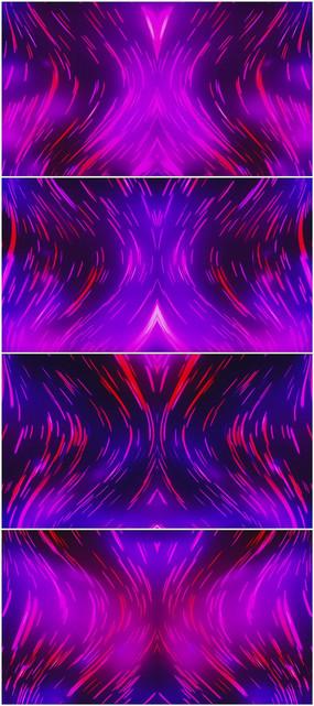 紫色梦幻曲线卡片设计