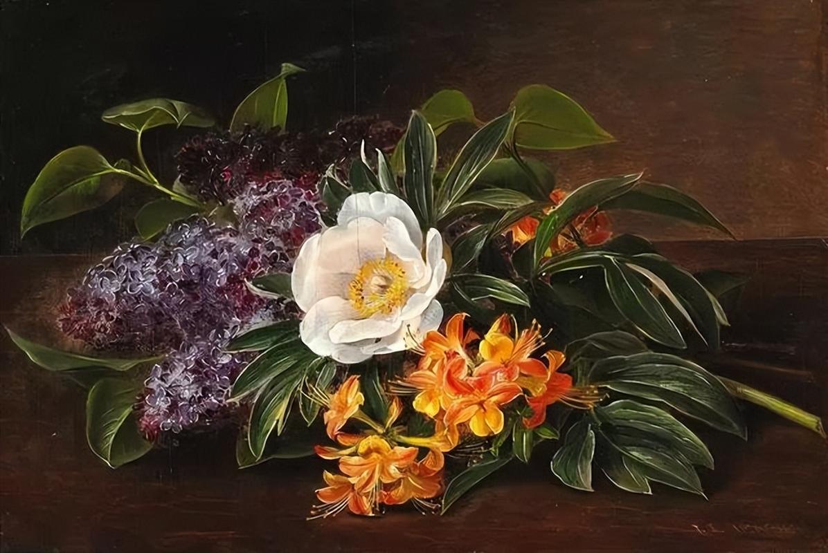 古典唯美写实花卉油画︱艺术名画