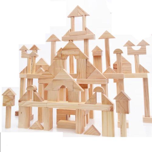 定制碳化积木幼儿园建构区角大型原木木头实木质清水户外搭建玩具 348