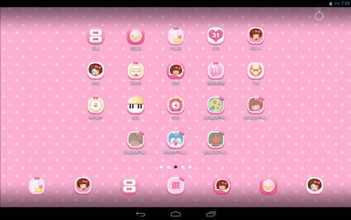 粉红公主平板主题hd(pinky princess) vandroid4.1(android 4.