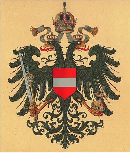 双头鹰是神圣罗马帝国——1804年以后奥地利帝国——的皇室标记,现今