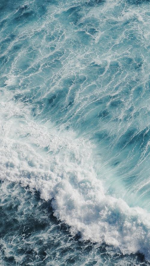 海,波浪,顶视图 iphone 壁纸