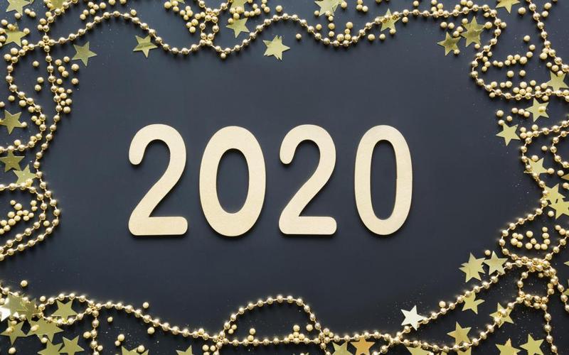 2020新年创意数字,高清图片,艺术壁纸-回车桌面