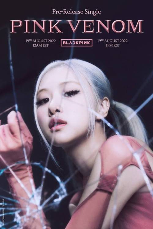 blackpink公布新曲pinkvenom主题海报