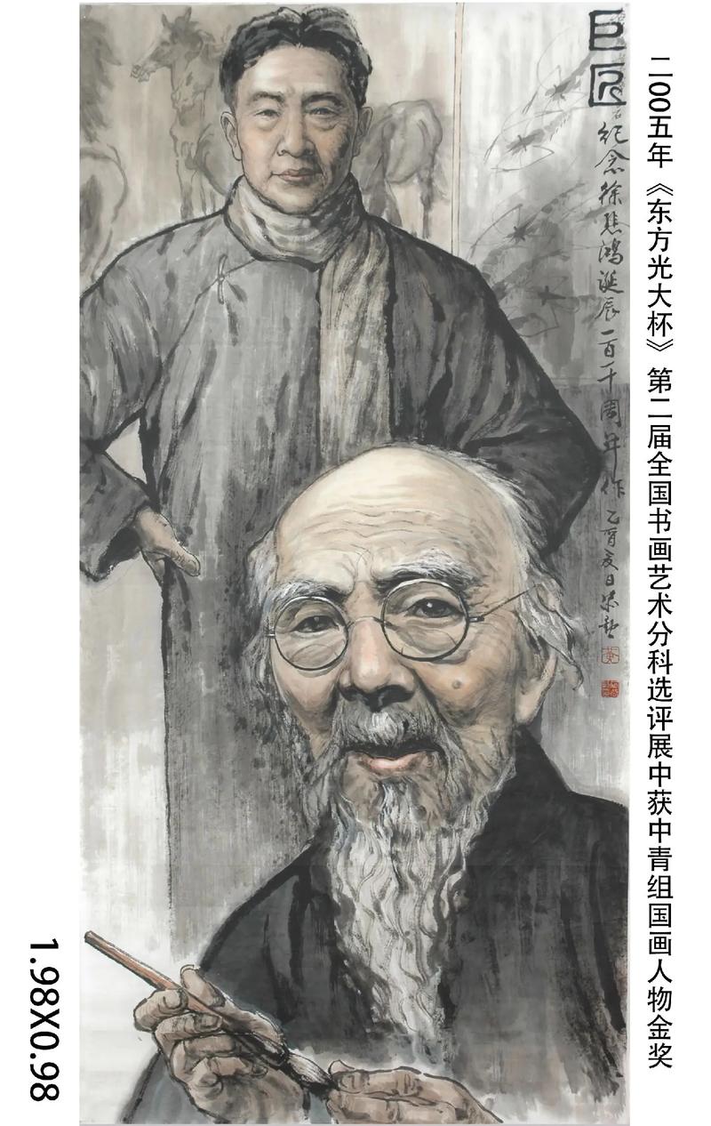 中国水墨画人物-名人系列#中国水墨画 #古风人物绘画 #水墨 - 抖音