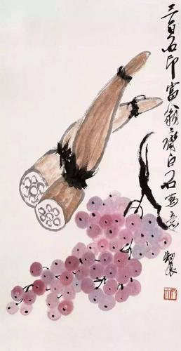 中国画坛六巨匠笔下的莲藕味道不一样