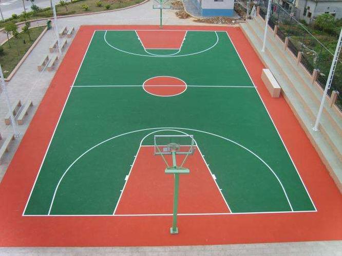丙烯酸球场地坪漆施工的篮球场地面将出现希望之星
