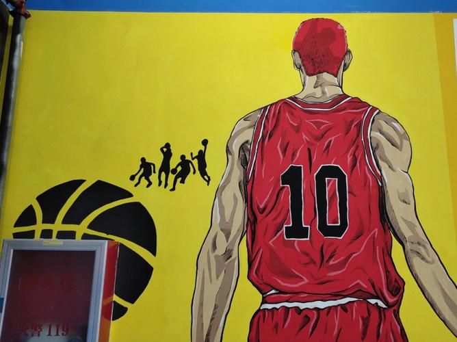 篮球馆墙绘