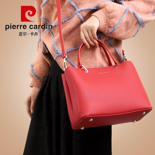 皮尔卡丹包包包包女女士新款手提包品牌正品婚包真皮通用款女包