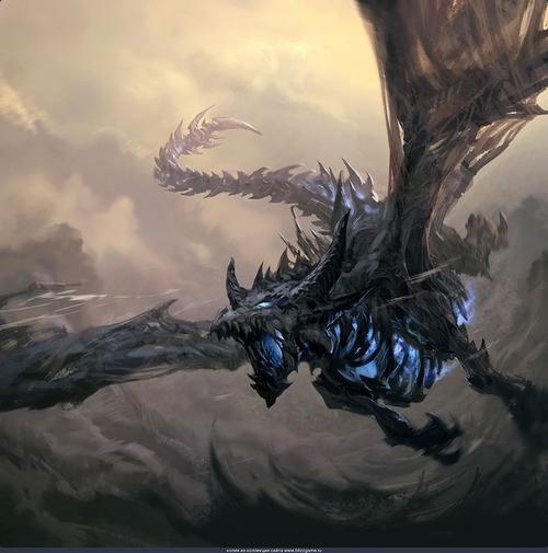 龙怪物龙游戏设计西方龙原画鳞片翅膀飞龙
