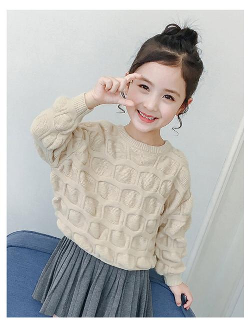 女童毛衣2019新款针织衫套装裙韩版时髦春装童装儿童洋气两件套