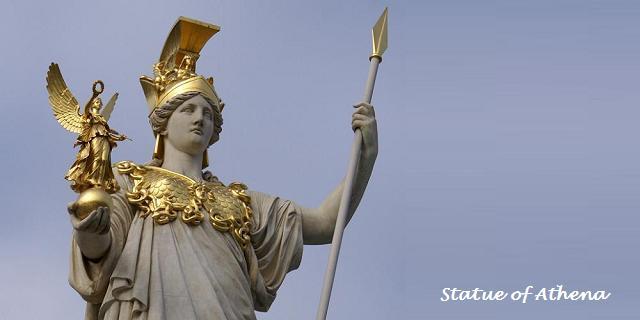 [ 在维也纳(vienna)的雅典娜雕像…在拉丁文里, 雅典娜(athena)