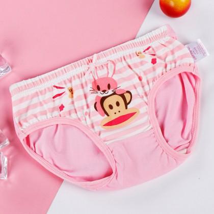 新款粉色童年 儿童舒适透气三条装女童内裤