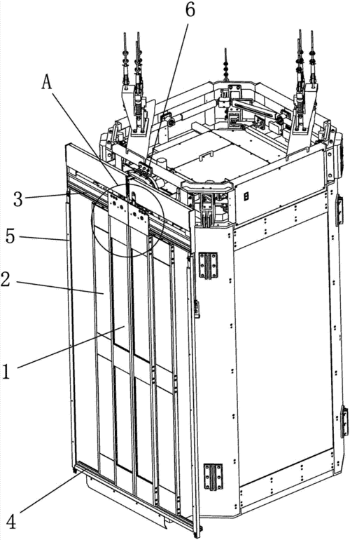 cn208037810u_一种电梯轿门结构有效