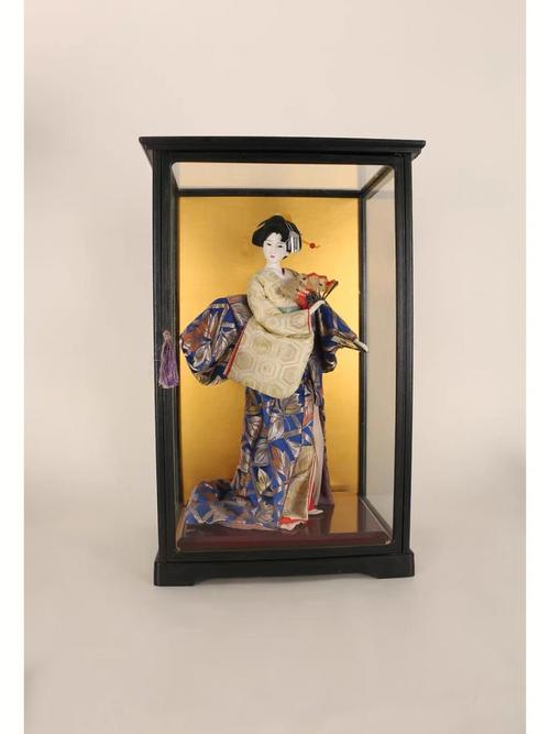 日本歌舞伎人形正绢摆件ob人偶娃娃高端真丝人物摆台