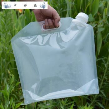 6l户外饮水袋便携式折叠骑行登山大容量车载透明塑料水袋喝水 6l透明