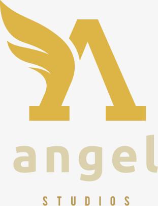 矢量金色商标logo天使