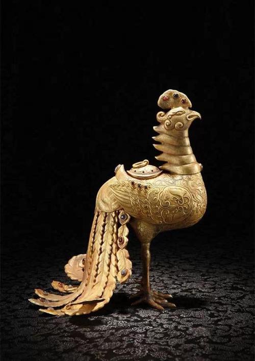 汉代鎏金鋈银铜竹节熏炉,国家一级文物.