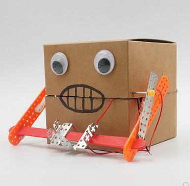 纸盒纸盒纸纸箱机器人幼儿园小学生儿童环保材料手工其他手工制作