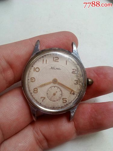 古董全数字苏联卡玛小三针男表,手表/腕表_第1张