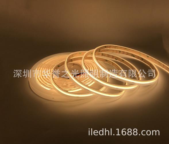 深圳工厂直供cob硅胶高透套管软灯带低压工程款24v 90显指软灯条