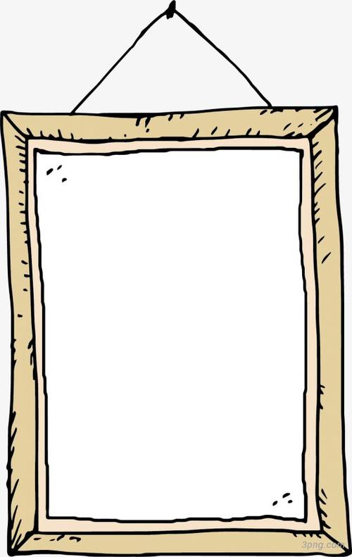 矢量手绘简约木头边框png素材透明免抠图片-卡通手绘-三元素3png.com