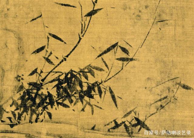 由文博专家鉴定,确认为苏轼传世真迹的画作《潇湘竹石图》