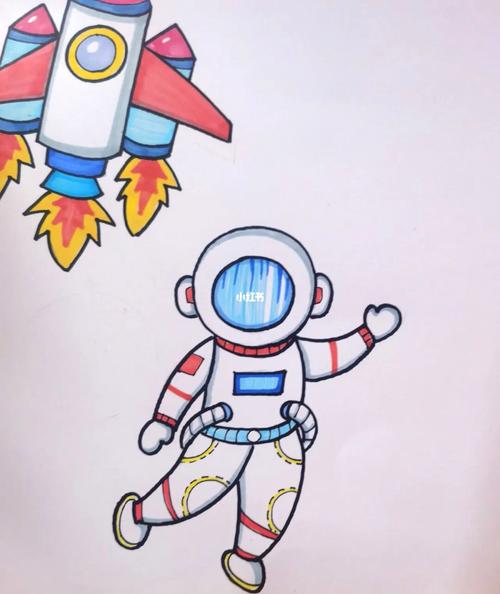 宇航员幼儿园简笔画